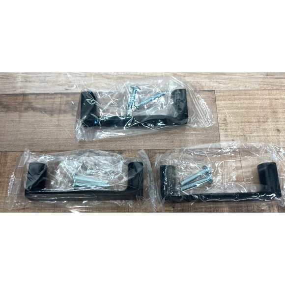 Matte Black Cabinet Pull Handles With Screws Vero 5097626 3.5'' - Picture 2 of 3